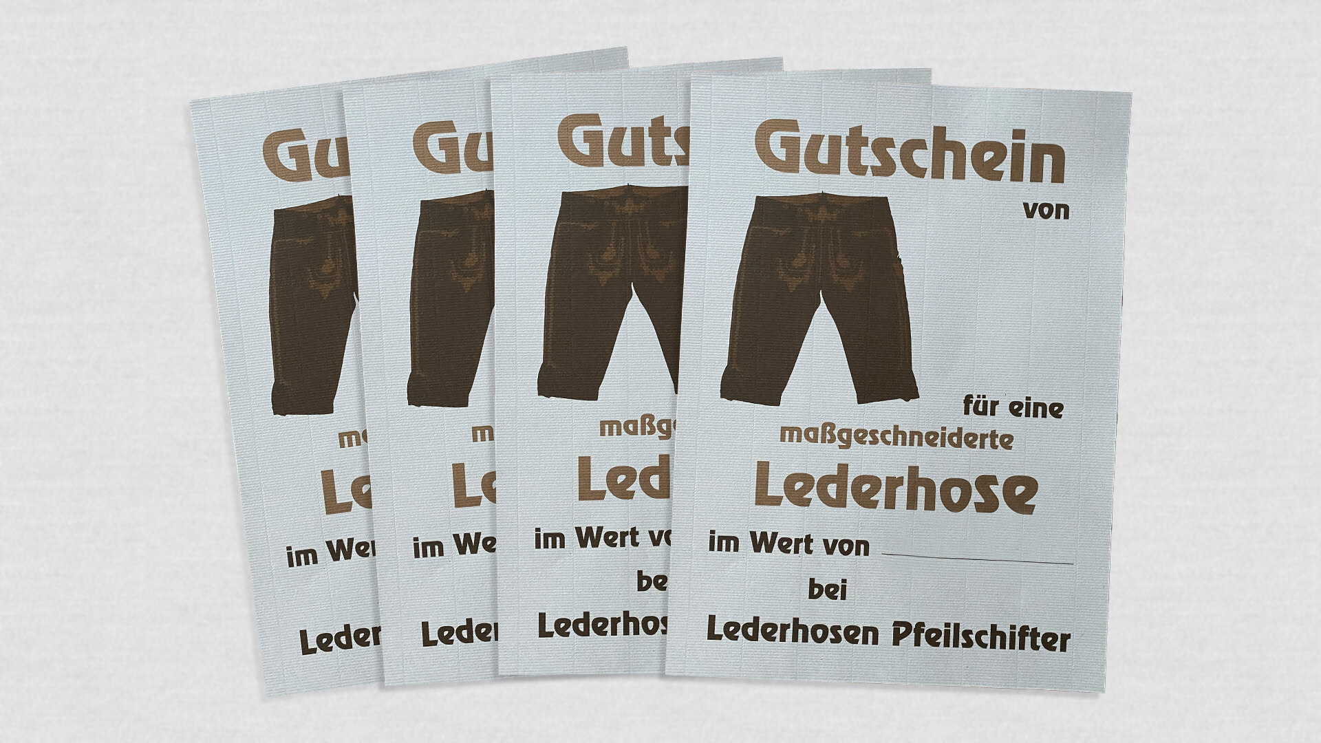 4 Lederhosen Gutscheine