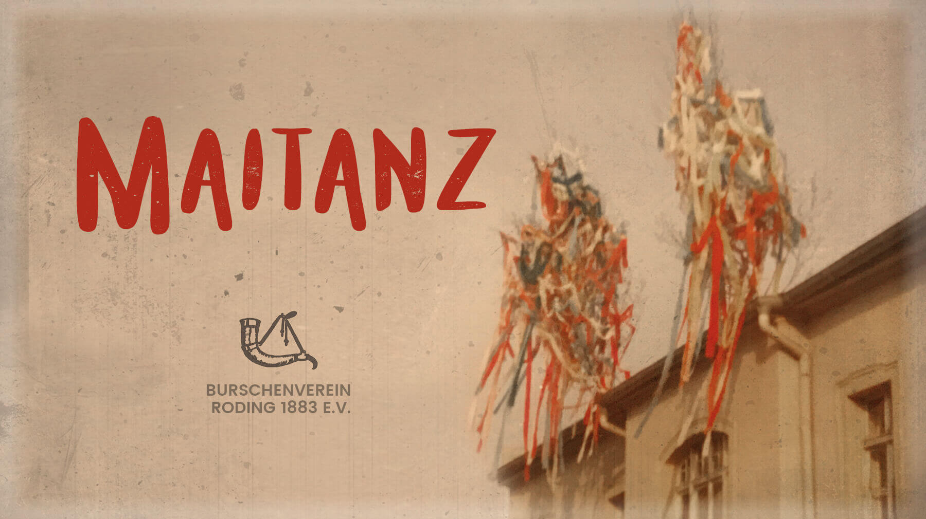 Maibaum stecken - in Roding lange Tradition