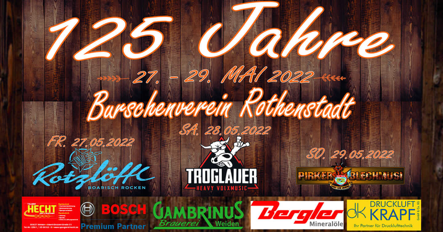 Plakat 125 Jahre BV Rothenstadt